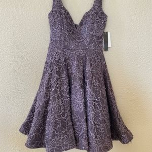 Xtraordinary Purple Plunge Dress